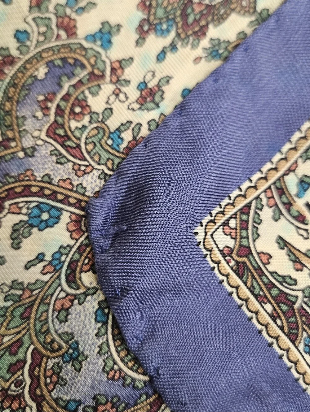 VTG Liberty Of London Silk Colorful Floral Accessory Belt Hair Bow Head Scarf
